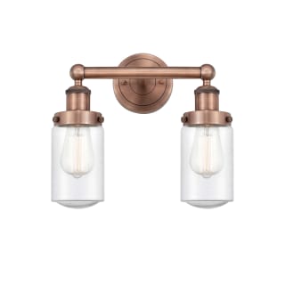 A thumbnail of the Innovations Lighting 616-2W-10-16 Dover Vanity Antique Copper / Seedy