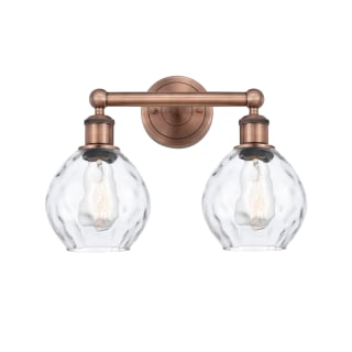 A thumbnail of the Innovations Lighting 616-2W-11-15 Waverly Vanity Antique Copper / Clear