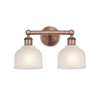 A thumbnail of the Innovations Lighting 616-2W-11-15 Dayton Vanity Antique Copper / White