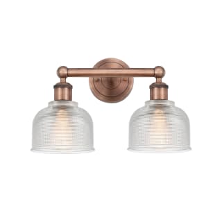 A thumbnail of the Innovations Lighting 616-2W-11-15 Dayton Vanity Antique Copper / Clear