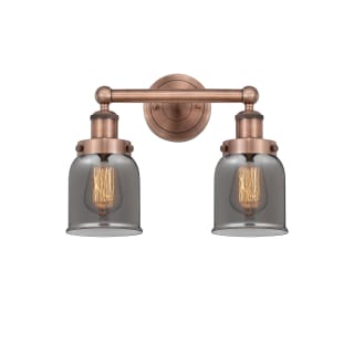 A thumbnail of the Innovations Lighting 616-2W-10-16 Bell Vanity Antique Copper / Plated Smoke