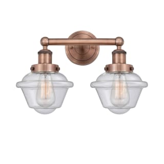 A thumbnail of the Innovations Lighting 616-2W-10-16 Oxford Vanity Antique Copper / Seedy