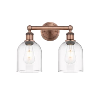 A thumbnail of the Innovations Lighting 616-2W 12 15 Bella Vanity Antique Copper / Clear