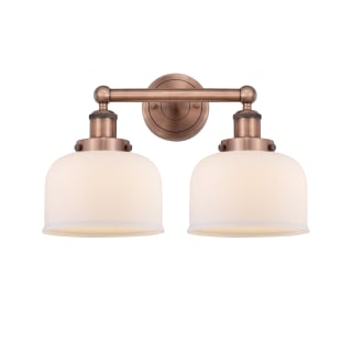 A thumbnail of the Innovations Lighting 616-2W-10-16-L Bell Vanity Antique Copper / Matte White