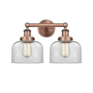 A thumbnail of the Innovations Lighting 616-2W-10-16-L Bell Vanity Antique Copper / Clear