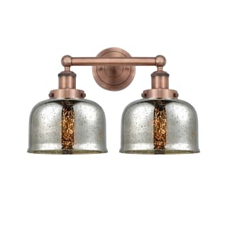 A thumbnail of the Innovations Lighting 616-2W-10-16-L Bell Vanity Antique Copper / Silver Plated Mercury