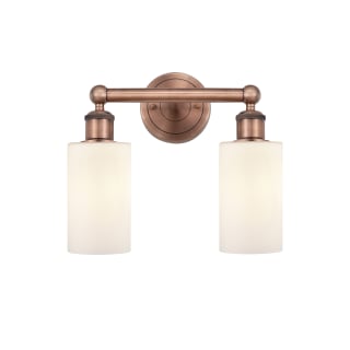 A thumbnail of the Innovations Lighting 616-2W-11-13 Clymer Vanity Antique Copper / Matte White