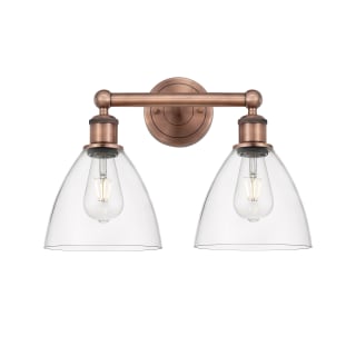 A thumbnail of the Innovations Lighting 616-2W-12-17 Bristol Vanity Antique Copper / Clear