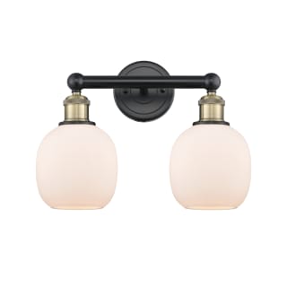 A thumbnail of the Innovations Lighting 616-2W-12-15 Belfast Vanity Black Antique Brass / Matte White