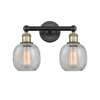 A thumbnail of the Innovations Lighting 616-2W-12-15 Belfast Vanity Black Antique Brass / Clear Crackle