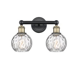 A thumbnail of the Innovations Lighting 616-2W-11-15 Athens Vanity Black Antique Brass / Clear Water Glass