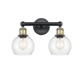 A thumbnail of the Innovations Lighting 616-2W-11-15 Athens Vanity Black Antique Brass / Clear