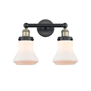 A thumbnail of the Innovations Lighting 616-2W-10-16 Bellmont Vanity Black Antique Brass / Matte White