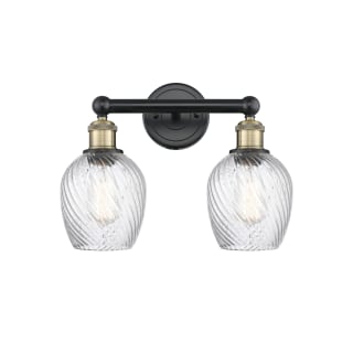 A thumbnail of the Innovations Lighting 616-2W-12-14 Salina Vanity Black Antique Brass / Clear Spiral Fluted