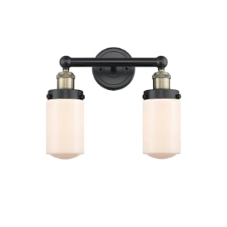 A thumbnail of the Innovations Lighting 616-2W-10-16 Dover Vanity Black Antique Brass / Matte White