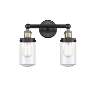 A thumbnail of the Innovations Lighting 616-2W-10-16 Dover Vanity Black Antique Brass / Seedy