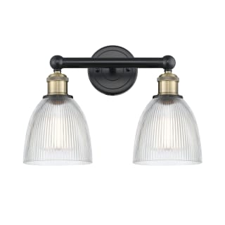 A thumbnail of the Innovations Lighting 616-2W-12-15 Castile Vanity Black Antique Brass / Clear