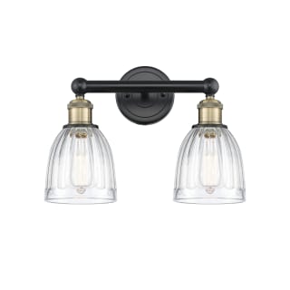 A thumbnail of the Innovations Lighting 616-2W-12-15 Brookfield Vanity Black Antique Brass / Clear