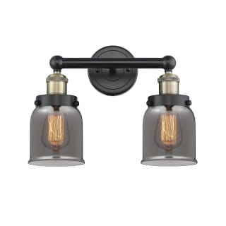 A thumbnail of the Innovations Lighting 616-2W-10-16 Bell Vanity Black Antique Brass / Plated Smoke