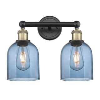 A thumbnail of the Innovations Lighting 616-2W 12 15 Bella Vanity Black Antique Brass / Princess Blue