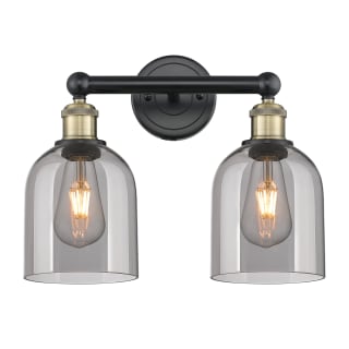 A thumbnail of the Innovations Lighting 616-2W 12 15 Bella Vanity Black Antique Brass / Light Smoke