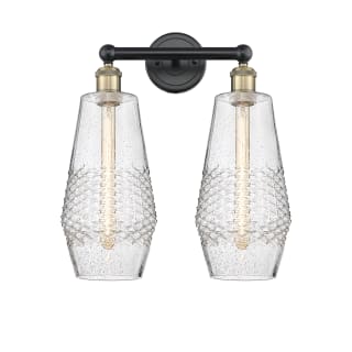 A thumbnail of the Innovations Lighting 616-2W-19-16 Windham Vanity Black Antique Brass / Seedy