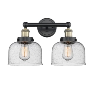 A thumbnail of the Innovations Lighting 616-2W-10-16-L Bell Vanity Black Antique Brass / Seedy