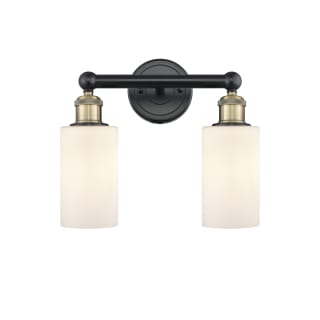 A thumbnail of the Innovations Lighting 616-2W-11-13 Clymer Vanity Black Antique Brass / Matte White