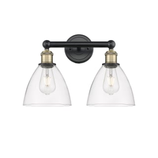 A thumbnail of the Innovations Lighting 616-2W-12-17 Bristol Vanity Black Antique Brass / Clear