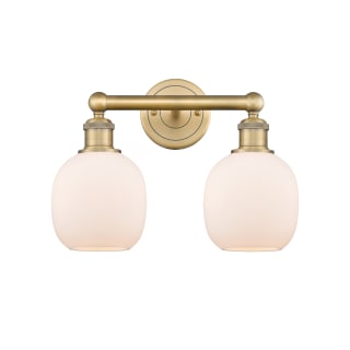 A thumbnail of the Innovations Lighting 616-2W-12-15 Belfast Vanity Brushed Brass / Matte White