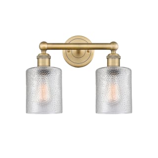 A thumbnail of the Innovations Lighting 616-2W-12-14 Cobbleskill Vanity Brushed Brass / Clear