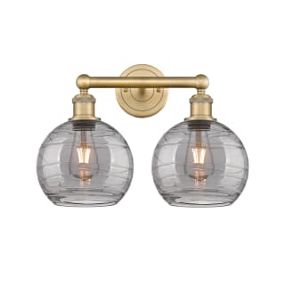 A thumbnail of the Innovations Lighting 616-2W 12 17 Athens Deco Swirl Vanity Brushed Brass / Light Smoke Deco Swirl