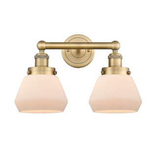 A thumbnail of the Innovations Lighting 616-2W-10-16 Fulton Vanity Brushed Brass / Matte White