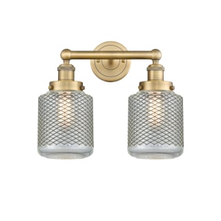 A thumbnail of the Innovations Lighting 616-2W-12-15 Stanton Vanity Brushed Brass / Clear Wire Mesh