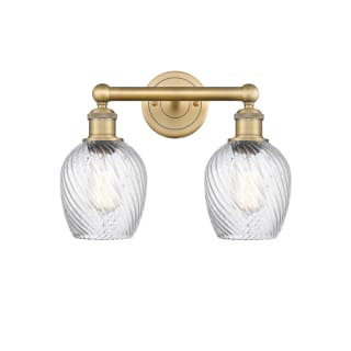 A thumbnail of the Innovations Lighting 616-2W-12-14 Salina Vanity Brushed Brass / Clear Spiral Fluted