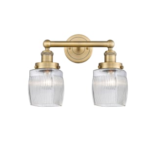 A thumbnail of the Innovations Lighting 616-2W-12-15 Colton Vanity Brushed Brass / Clear Halophane