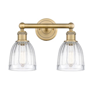 A thumbnail of the Innovations Lighting 616-2W-12-15 Brookfield Vanity Brushed Brass / Clear