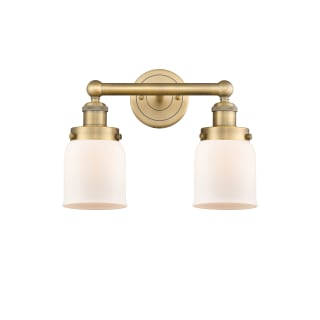 A thumbnail of the Innovations Lighting 616-2W-10-16 Bell Vanity Brushed Brass / Matte White