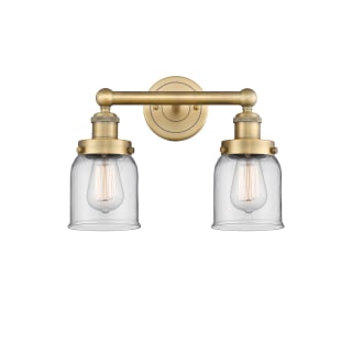 A thumbnail of the Innovations Lighting 616-2W-10-16 Bell Vanity Brushed Brass / Clear