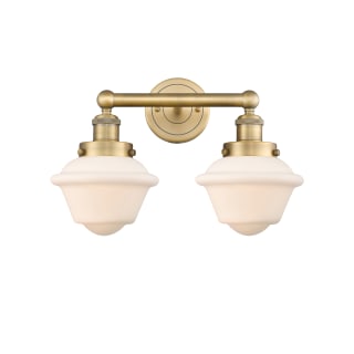 A thumbnail of the Innovations Lighting 616-2W-10-16 Oxford Vanity Brushed Brass / Matte White