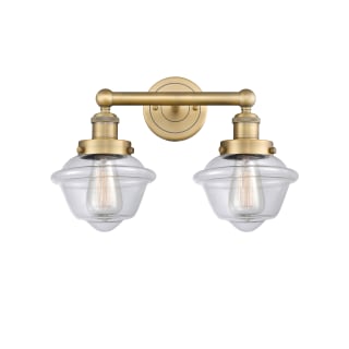 A thumbnail of the Innovations Lighting 616-2W-10-16 Oxford Vanity Brushed Brass / Clear