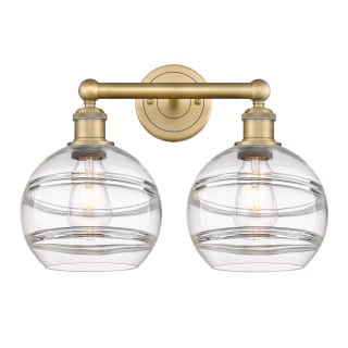 A thumbnail of the Innovations Lighting 616-2W 12 17 Rochester Vanity Brushed Brass / Clear