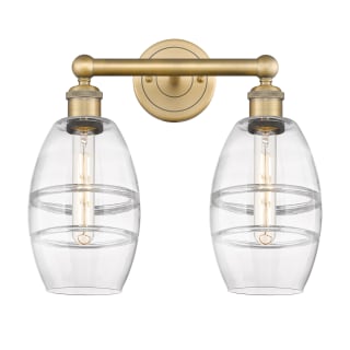 A thumbnail of the Innovations Lighting 616-2W 10 15 Vaz Vanity Brushed Brass / Clear