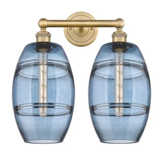 A thumbnail of the Innovations Lighting 616-2W 12 17 Vaz Vanity Brushed Brass / Princess Blue