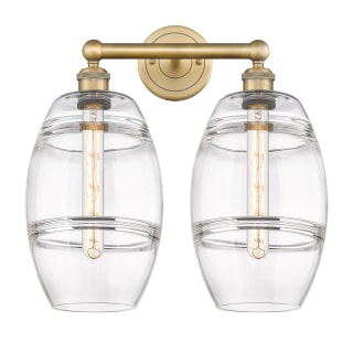 A thumbnail of the Innovations Lighting 616-2W 12 17 Vaz Vanity Brushed Brass / Clear