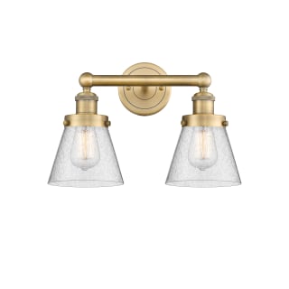 A thumbnail of the Innovations Lighting 616-2W-10-16 Cone Vanity Brushed Brass / Seedy