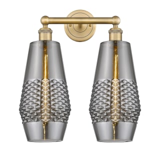 A thumbnail of the Innovations Lighting 616-2W-19-16 Windham Vanity Brushed Brass / Smoked