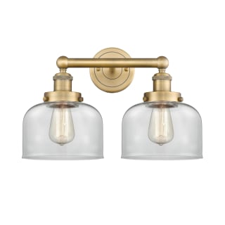 A thumbnail of the Innovations Lighting 616-2W-10-16-L Bell Vanity Brushed Brass / Clear