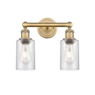 A thumbnail of the Innovations Lighting 616-2W-11-13 Clymer Vanity Brushed Brass / Seedy