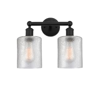 A thumbnail of the Innovations Lighting 616-2W-12-14 Cobbleskill Vanity Matte Black / Clear